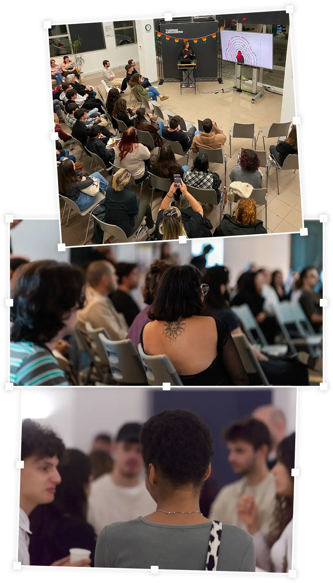 Fotografias captadas nas edições do Diálogos de Design